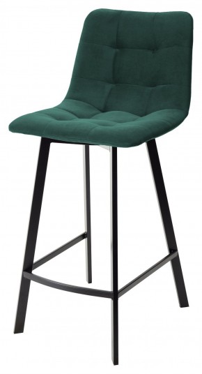 Полубарный стул CHILLI-QB SQUARE зеленый #19, велюр / черный каркас (H=66cm) М-City в Верхней Пышме - verhnyaya-pyshma.mebel-74.com | фото