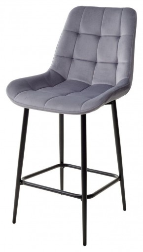 Полубарный стул ХОФМАН, цвет H-14 Серый, велюр / черный каркас H=63cm М-City в Верхней Пышме - verhnyaya-pyshma.mebel-74.com | фото