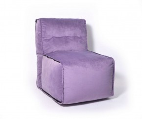 Прямое модульное бескаркасное кресло Комфорт (Фиолет велюр) в Верхней Пышме - verhnyaya-pyshma.mebel-74.com | фото