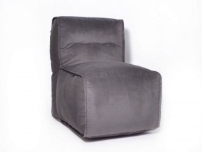 Прямое модульное бескаркасное кресло Комфорт (Графит велюр) в Верхней Пышме - verhnyaya-pyshma.mebel-74.com | фото