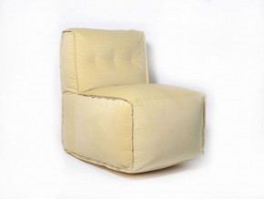 Прямое модульное бескаркасное кресло Комфорт (Желтый велюр) в Верхней Пышме - verhnyaya-pyshma.mebel-74.com | фото