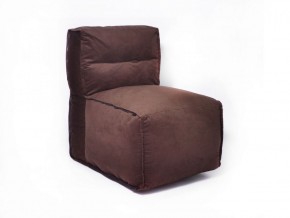 Прямое модульное бескаркасное кресло Комфорт (Шоколад велюр) в Верхней Пышме - verhnyaya-pyshma.mebel-74.com | фото