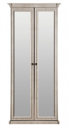 Шкаф 2-х створчатый с Зеркалом Афина (крем корень) в Верхней Пышме - verhnyaya-pyshma.mebel-74.com | фото