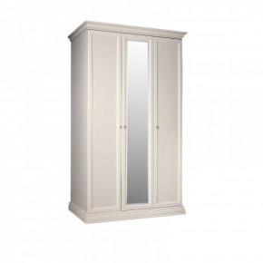 Шкаф 3-х дверный для платья и белья (1 зеркало) Амели штрих-лак (АМШ1/3) в Верхней Пышме - verhnyaya-pyshma.mebel-74.com | фото