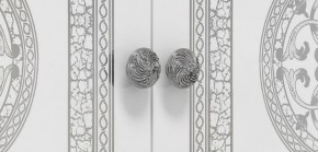 Шкаф 4-х дверный с зеркалами (12.244) Грация (белый/серебро) в Верхней Пышме - verhnyaya-pyshma.mebel-74.com | фото