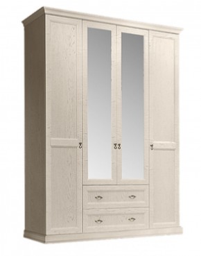 Шкаф 4-х дверный (с зеркалами) для платья и белья с выдвижными ящиками Венеция дуб седан (ВНШ1/41) в Верхней Пышме - verhnyaya-pyshma.mebel-74.com | фото