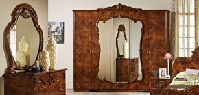 Шкаф 5-и дверный с зеркалами (20.145) Тициана (орех) в Верхней Пышме - verhnyaya-pyshma.mebel-74.com | фото