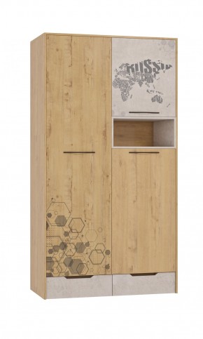 Шкаф для одежды 3 двери и 2 ящика Шк134.0 ДС Стэнфорд в Верхней Пышме - verhnyaya-pyshma.mebel-74.com | фото