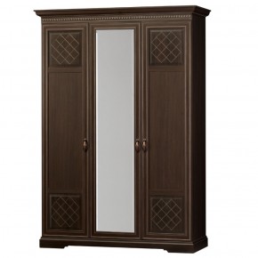 Шкаф для одежды 3-дверный №800 Парма Дуб нортон темный в Верхней Пышме - verhnyaya-pyshma.mebel-74.com | фото