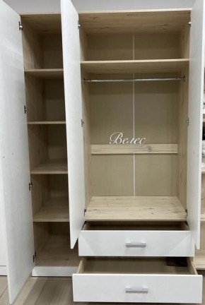 Шкаф "Милана" 3-х створчатый с 2 ящиками в Верхней Пышме - verhnyaya-pyshma.mebel-74.com | фото