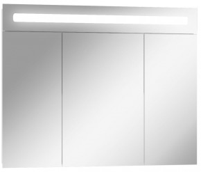 Шкаф-зеркало Аврора 90 с подсветкой LED Домино (DV8011HZ) в Верхней Пышме - verhnyaya-pyshma.mebel-74.com | фото