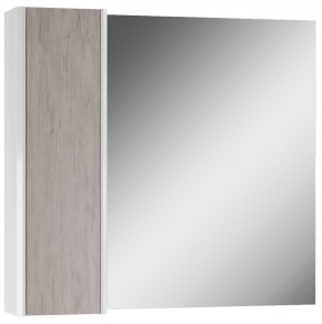 Шкаф-зеркало Uno 80 Дуб серый левый/правый Домино (DU1504HZ) в Верхней Пышме - verhnyaya-pyshma.mebel-74.com | фото