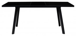 Стол ФИН 120 Черный, стекло/ Черный каркас М-City в Верхней Пышме - verhnyaya-pyshma.mebel-74.com | фото