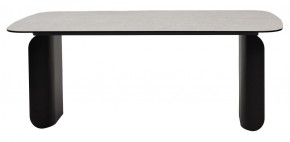 Стол NORD 200 TL-102 Бежевый мрамор, испанская керамика / черный каркас, ®DISAUR в Верхней Пышме - verhnyaya-pyshma.mebel-74.com | фото