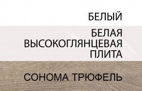 Стол письменный /TYP 80, LINATE ,цвет белый/сонома трюфель в Верхней Пышме - verhnyaya-pyshma.mebel-74.com | фото