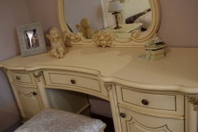 Туалетный стол + Зеркало Мона Лиза (крем) в Верхней Пышме - verhnyaya-pyshma.mebel-74.com | фото