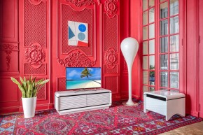 ТВ-тумба 3D Modo Due 135 см в Верхней Пышме - verhnyaya-pyshma.mebel-74.com | фото