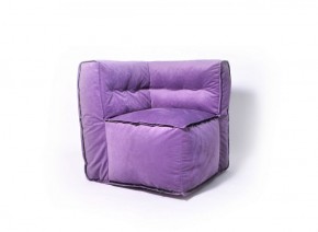 Угловое модульное бескаркасное кресло Комфорт (Фиолет велюр) в Верхней Пышме - verhnyaya-pyshma.mebel-74.com | фото