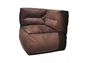 Угловое модульное бескаркасное кресло Комфорт (Шоколад велюр) в Верхней Пышме - verhnyaya-pyshma.mebel-74.com | фото