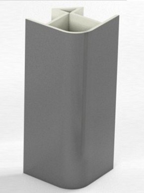 Угловое соединение для цоколя 90 гр. h150 мм (Алюминий, Белый, Черный, Сонома) в Верхней Пышме - verhnyaya-pyshma.mebel-74.com | фото