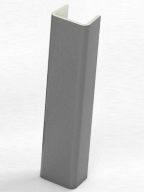 Торцевая заглушка  для цоколя h100 мм (Алюминий, Белый, Черный, Сонома) в Верхней Пышме - verhnyaya-pyshma.mebel-74.com | фото