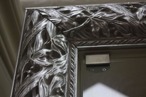 Зеркало большое Тиффани Premium черная/серебро (ТФ/02(П) в Верхней Пышме - verhnyaya-pyshma.mebel-74.com | фото