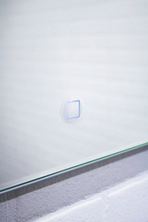 Зеркало Quadro 100 alum (линза) с подсветкой Sansa (SQL1030Z) в Верхней Пышме - verhnyaya-pyshma.mebel-74.com | фото